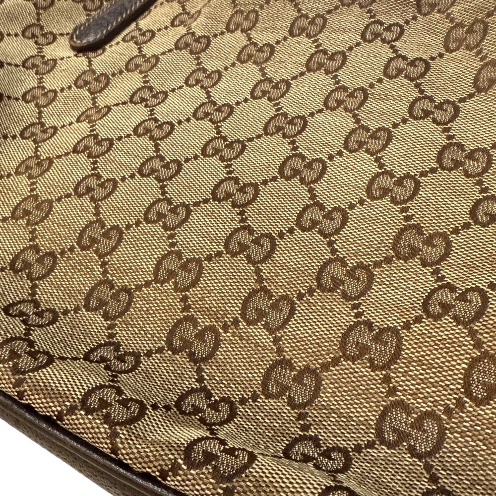 Vintage Gucci Abbey GG Supreme Canvas Tote with Green Red Green Web Stripe - Picture 8 of 16